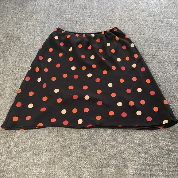 Vintage Yves Cossette Depeche Mode Tulip Skirt Women’s Size 10 Black Polka Dot - Picture 1 of 11